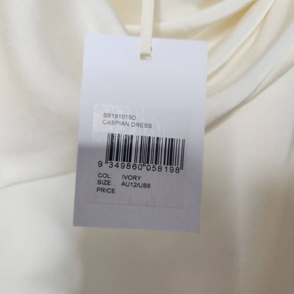 NWT Significant Other Womens Ivory Draped One Shoulder Caspian Dress Size 8 US - Picture 11 of 12